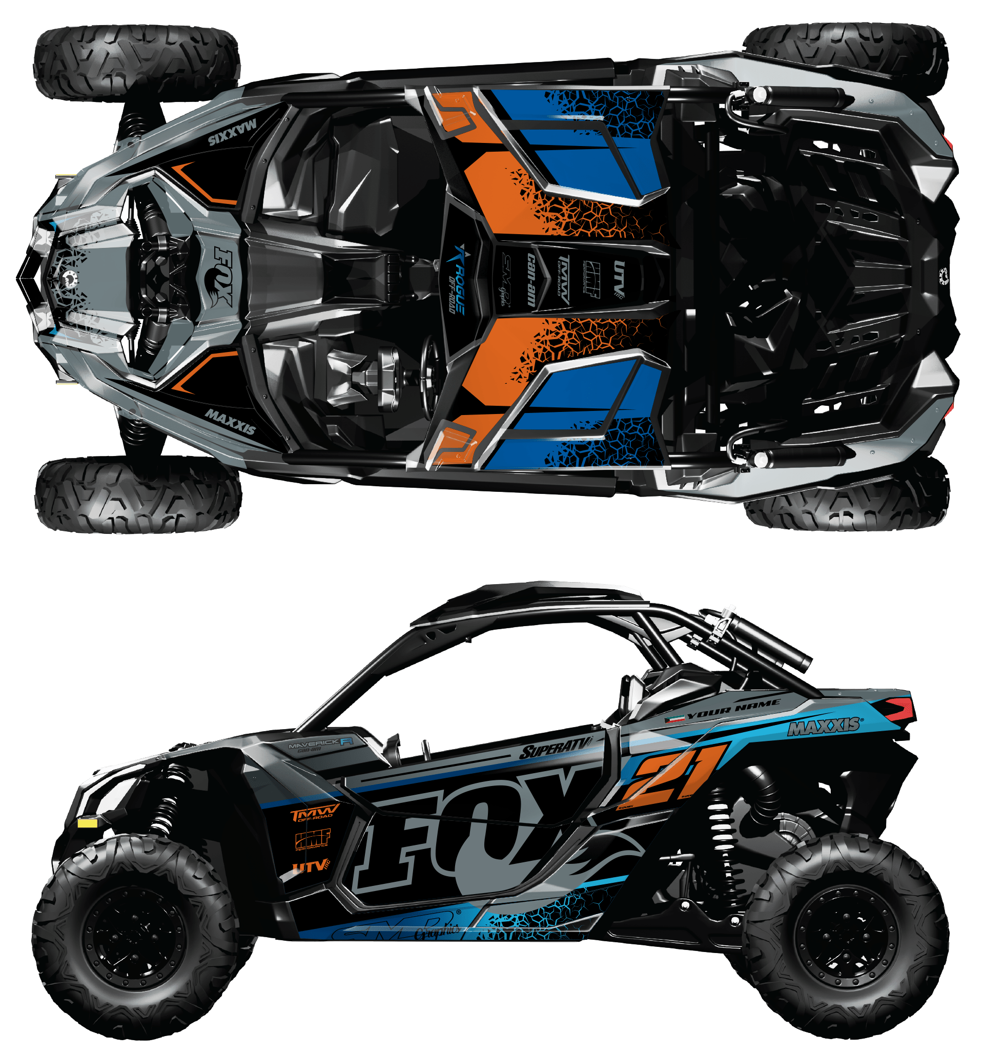 BRP Can-Am Maverick X3 Custom Graphics kit