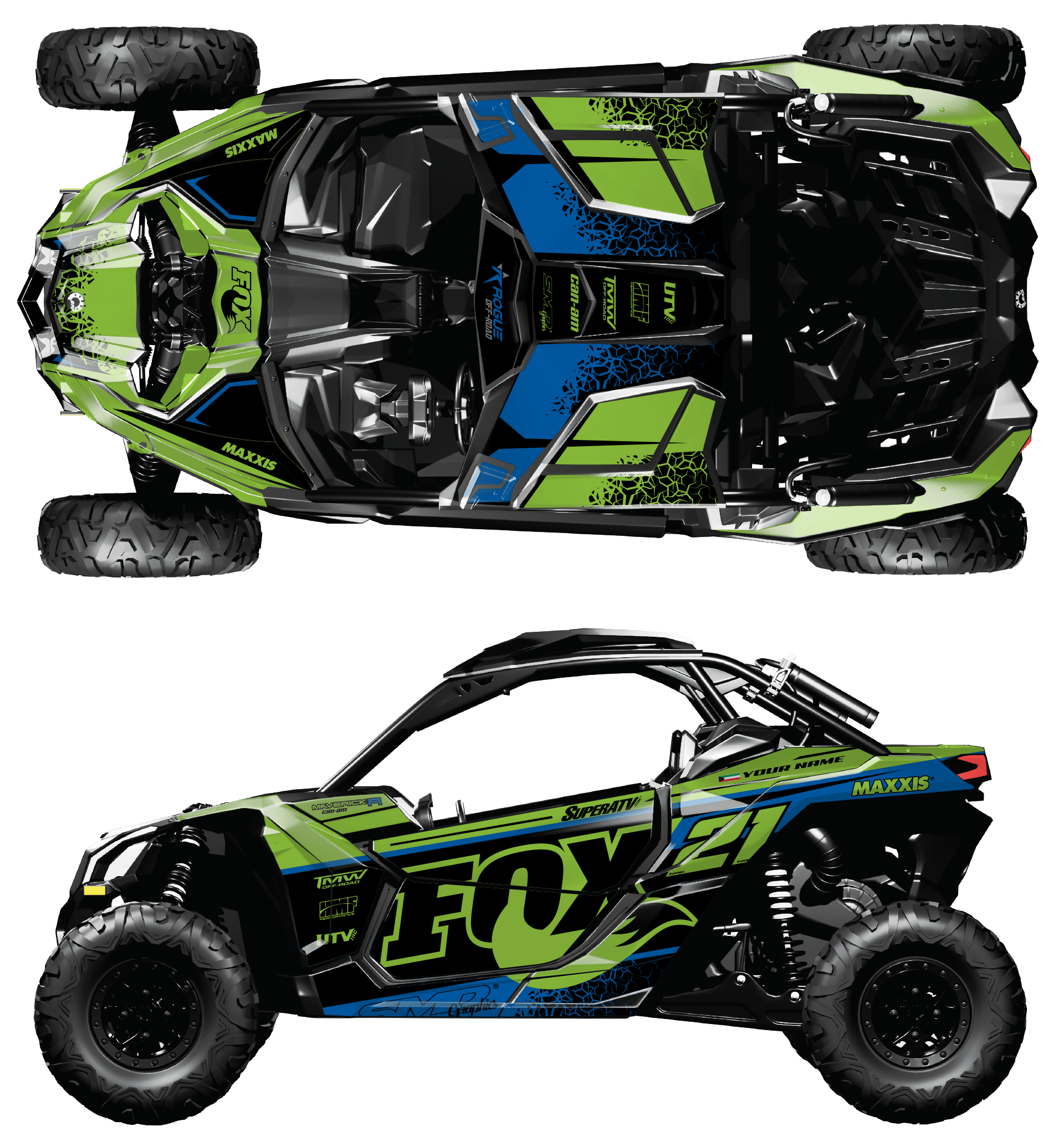 BRP Can-Am Maverick X3 Custom Graphics kit