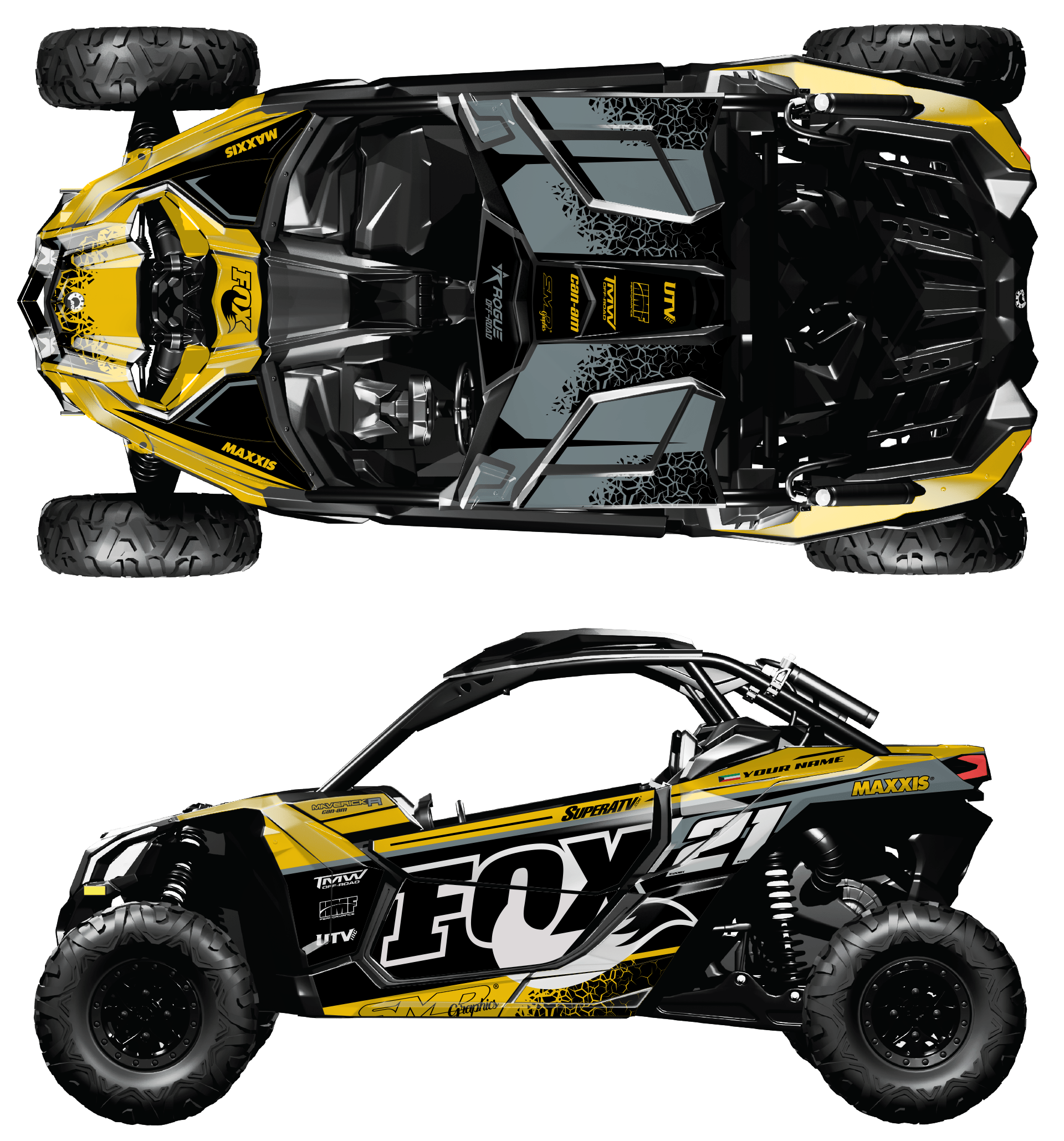 BRP Can-Am Maverick X3 Custom Graphics kit