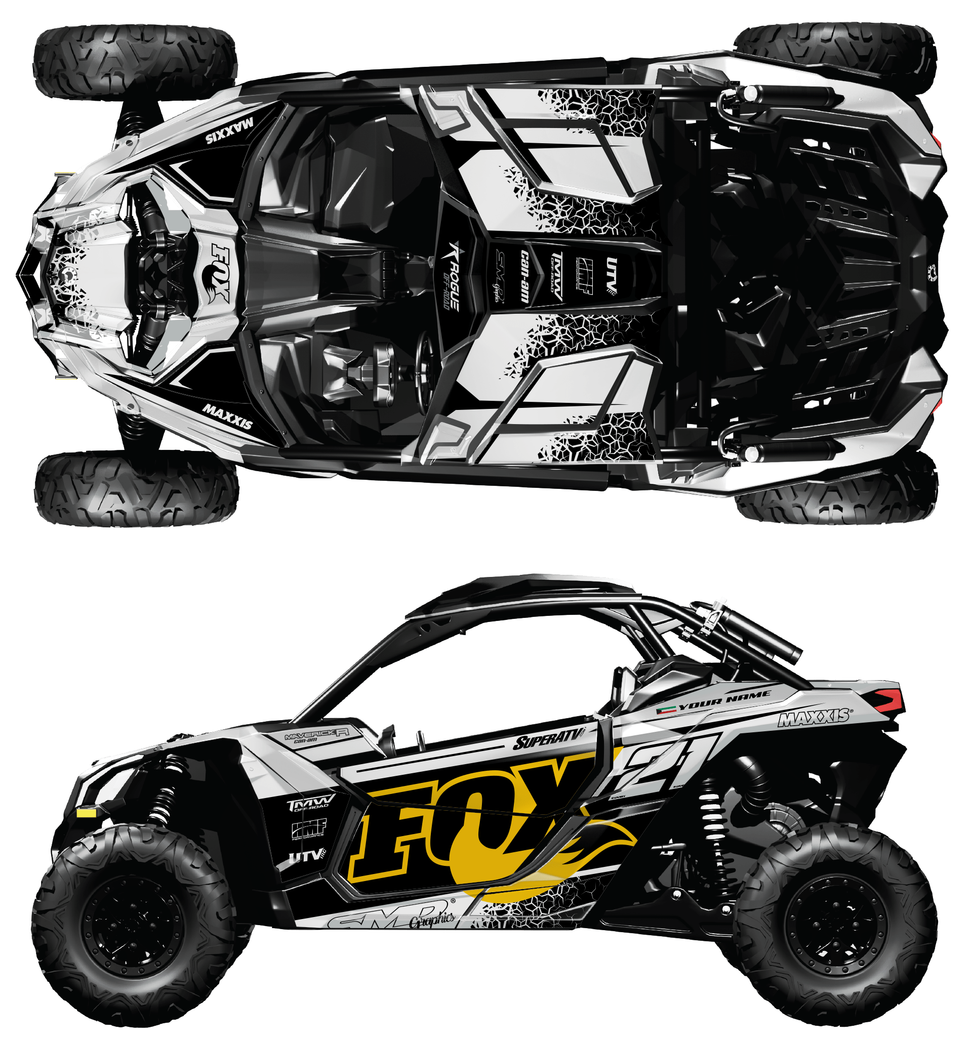 BRP Can-Am Maverick X3 Custom Graphics kit