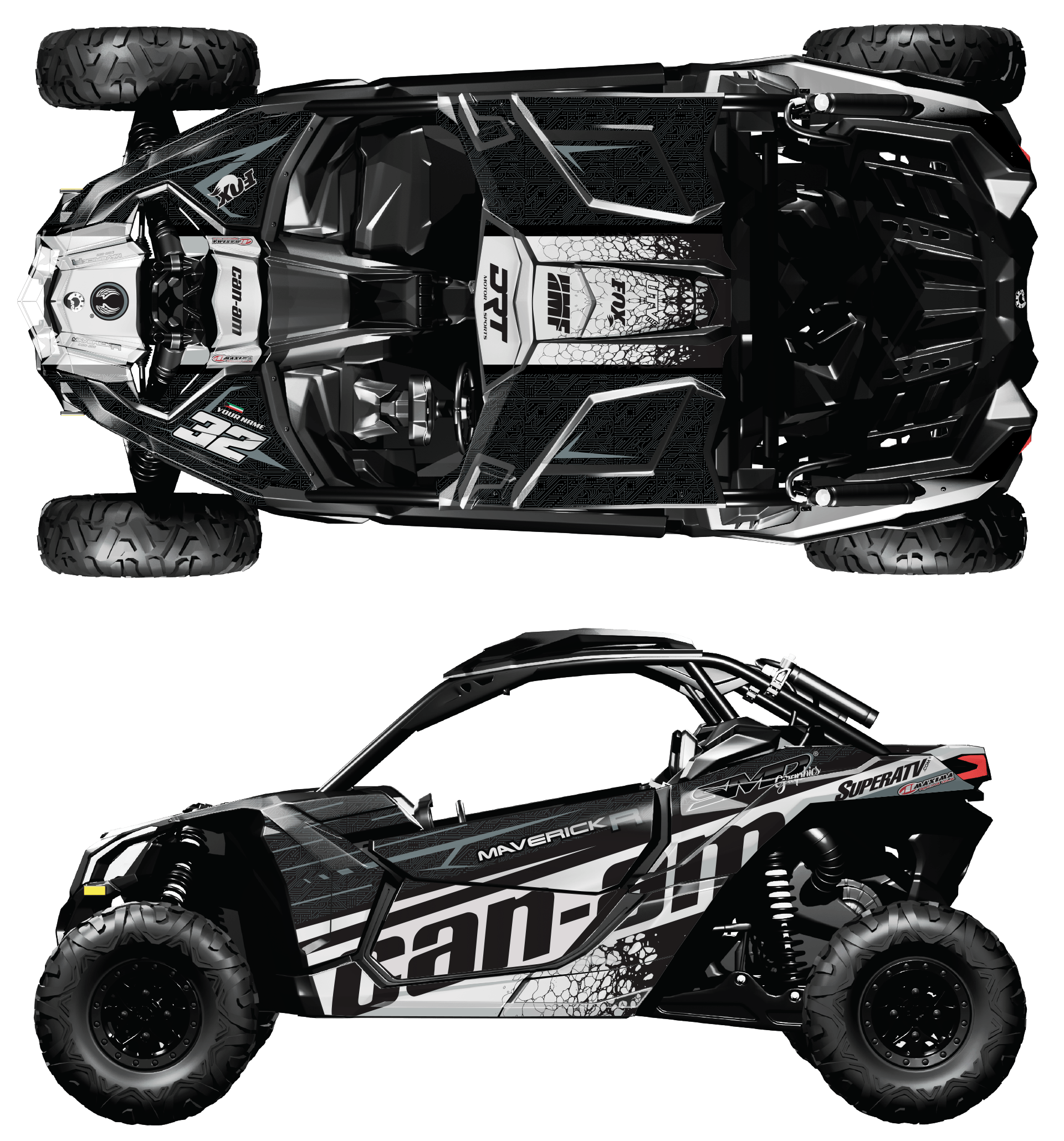 BRP Can-Am Maverick X3 Custom Graphics kit