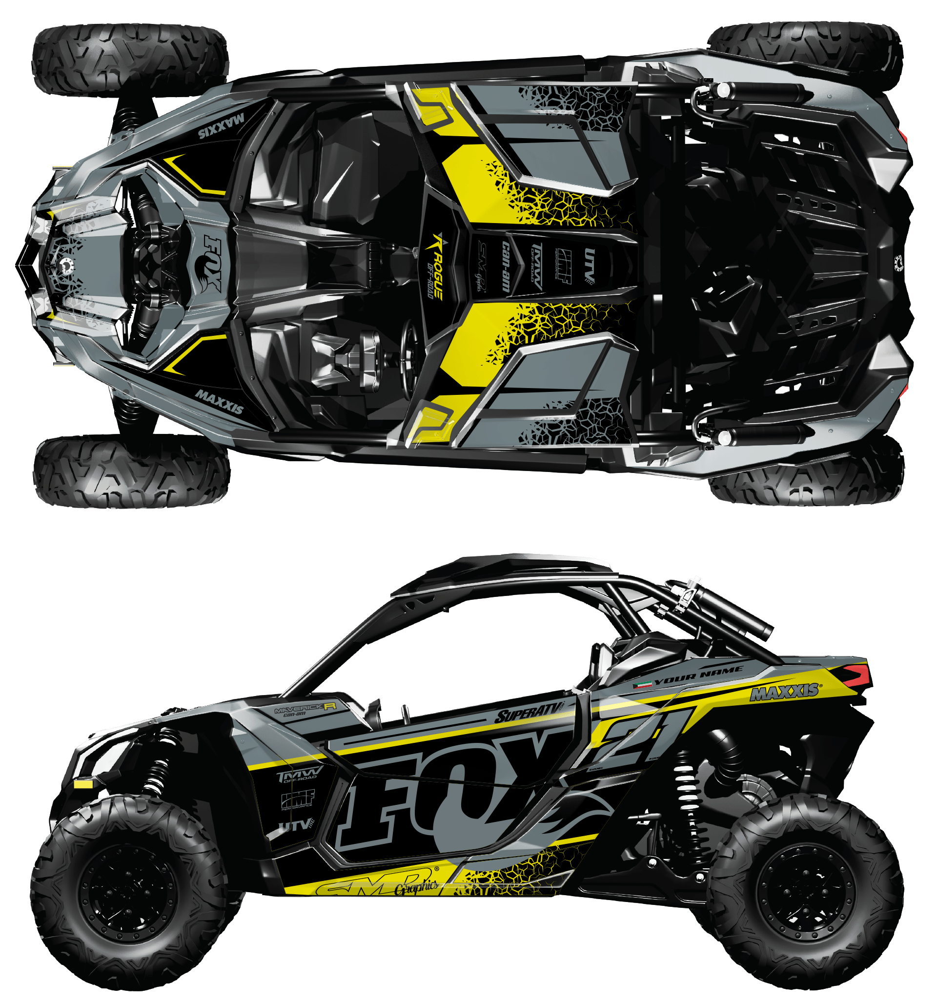 BRP Can-Am Maverick X3 Custom Graphics kit